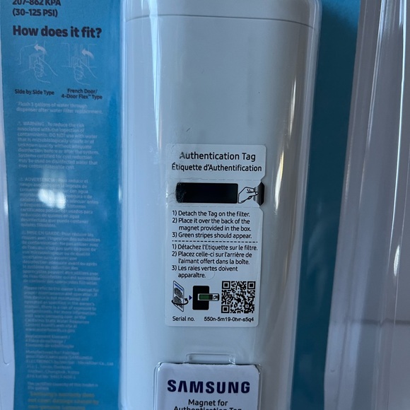 SAMSUNG Genuine Filter for Refrigerator Water and ice Carbon Block Filtration - Picture 4 of 5